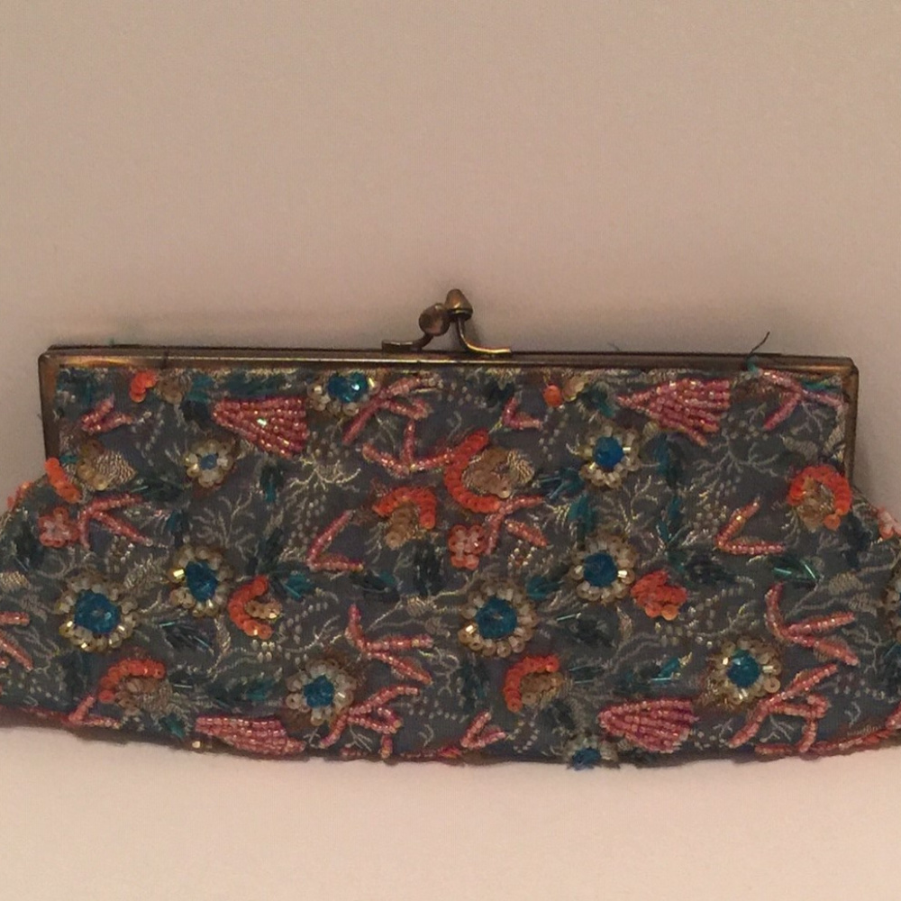 Vintage Beaded Clutch